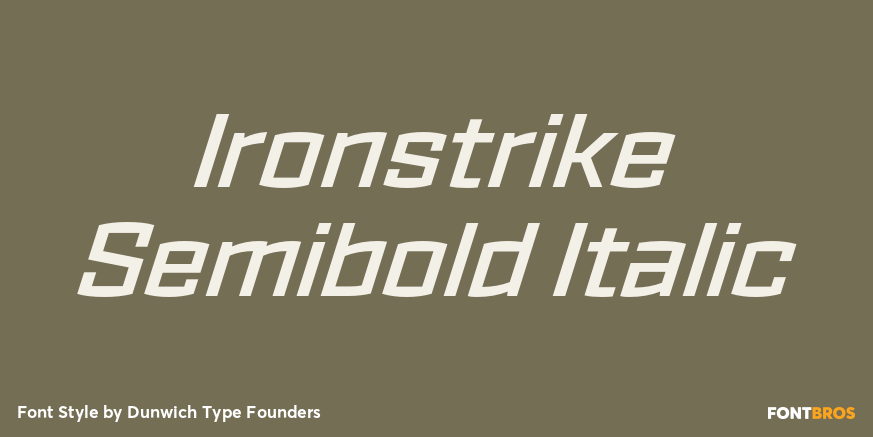 Ironstrike Semibold Italic Poster