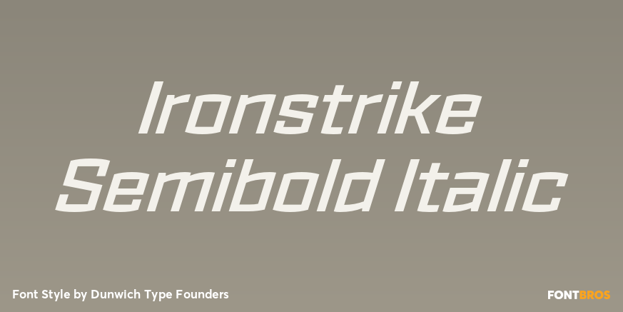 Ironstrike Semibold Italic Poster