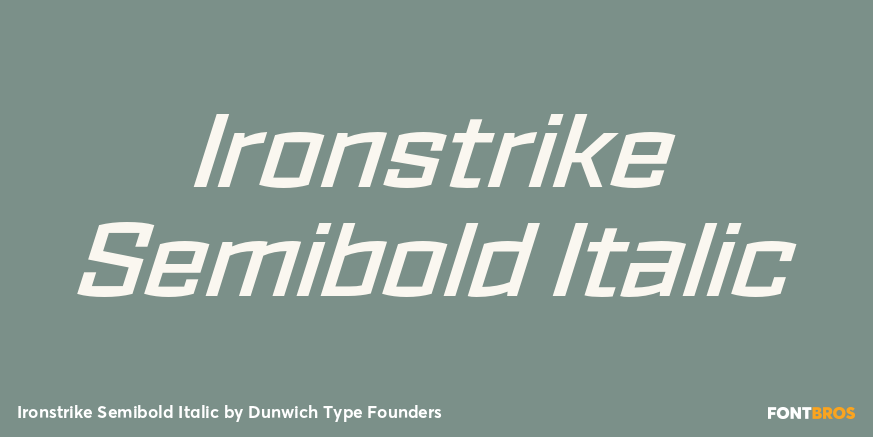Ironstrike Semibold Italic Poster