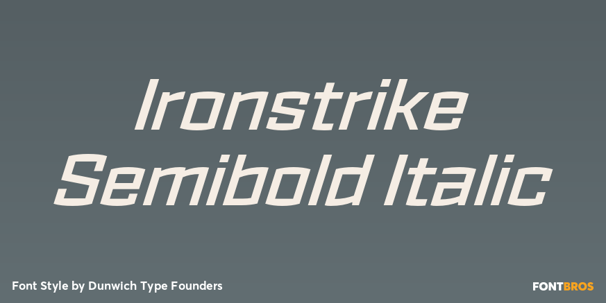 Ironstrike Semibold Italic Poster