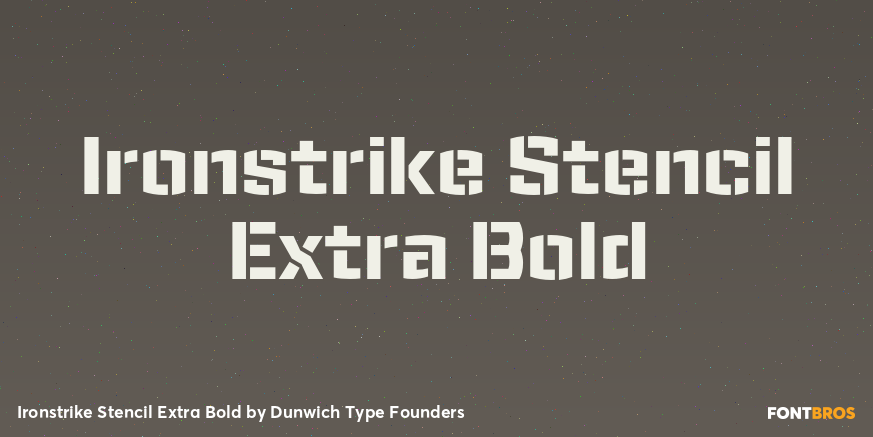 Ironstrike Stencil Extra Bold Poster