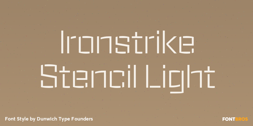 Ironstrike Stencil Light Poster