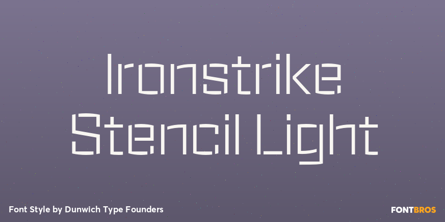 Ironstrike Stencil Light Poster