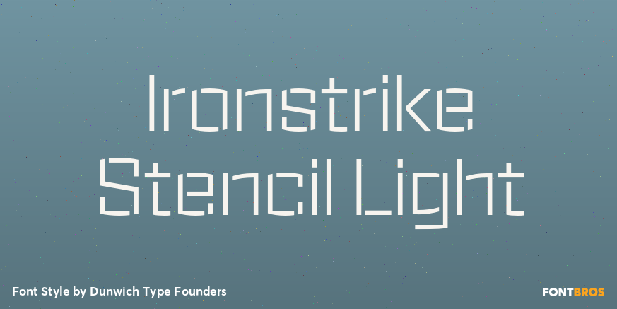 Ironstrike Stencil Light Poster