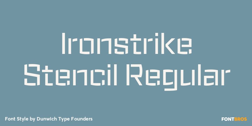 Ironstrike Stencil Regular Poster
