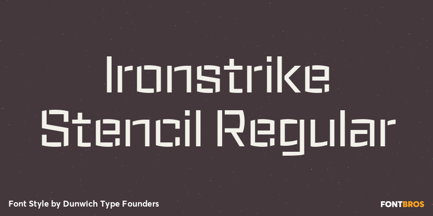Ironstrike Stencil Regular Poster
