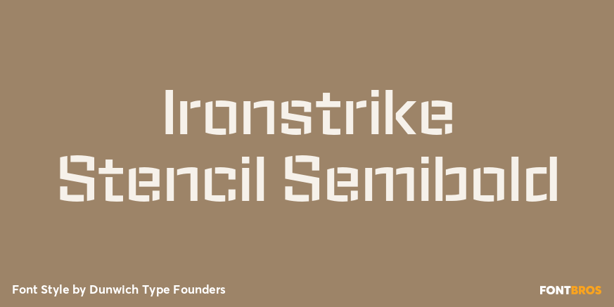 Ironstrike Stencil Semibold Poster