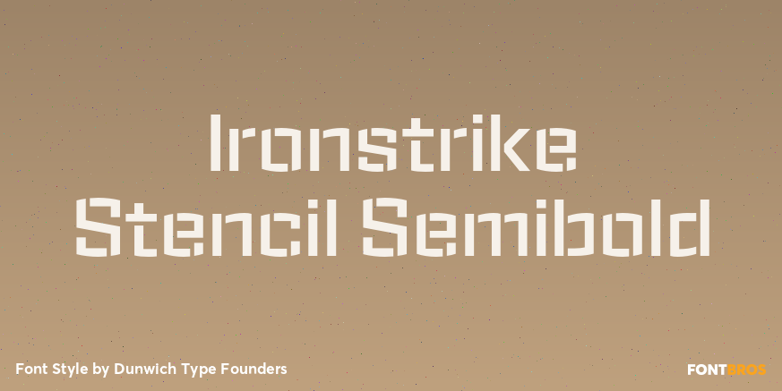 Ironstrike Stencil Semibold Poster