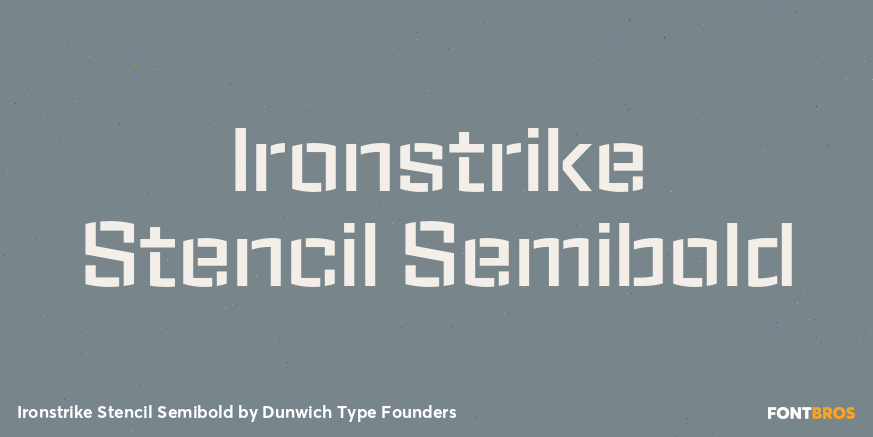 Ironstrike Stencil Semibold Poster