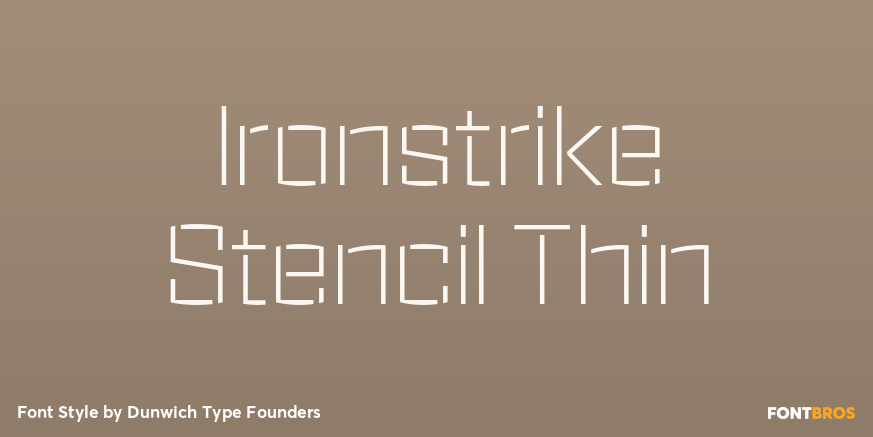 Ironstrike Stencil Thin Poster
