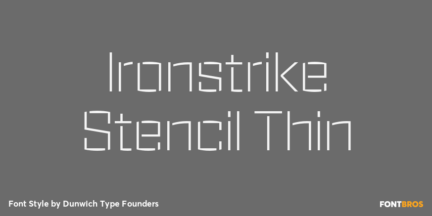 Ironstrike Stencil Thin Poster