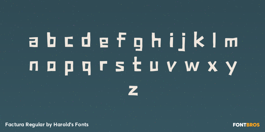 Factura Regular Font Poster #3