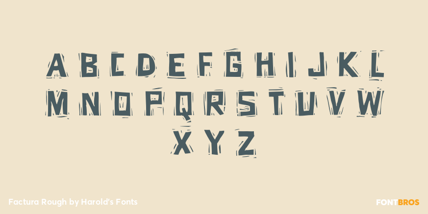 Factura Rough Font Poster #2