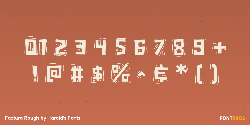Factura Rough Font Poster #4