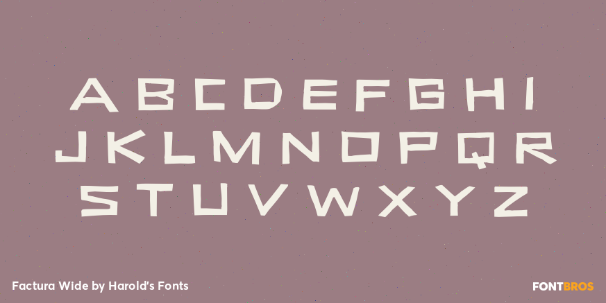 Factura Wide Font Poster #2