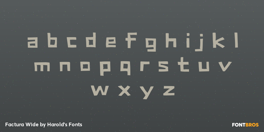 Factura Wide Font Poster #3