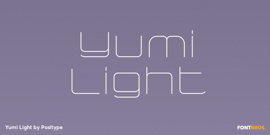Yumi Light Font Poster #1