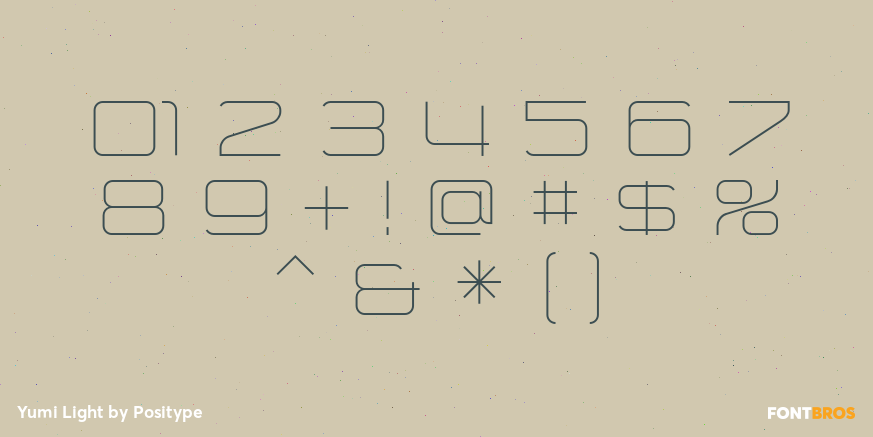 Yumi Light Font Poster #4