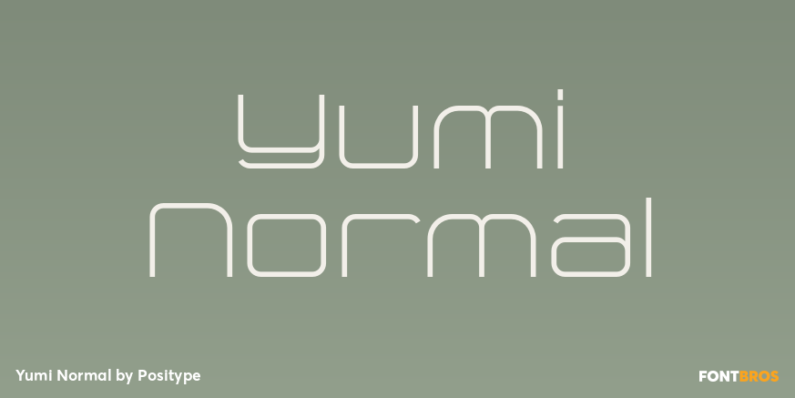 Yumi Normal Font Poster #1