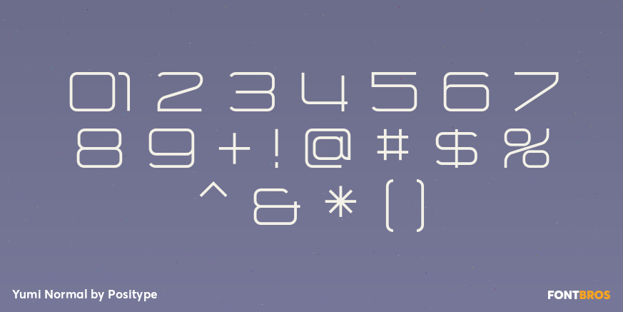Yumi Normal Font Poster #4