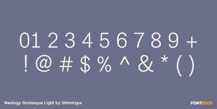 Neology Grotesque Light Font Poster #1