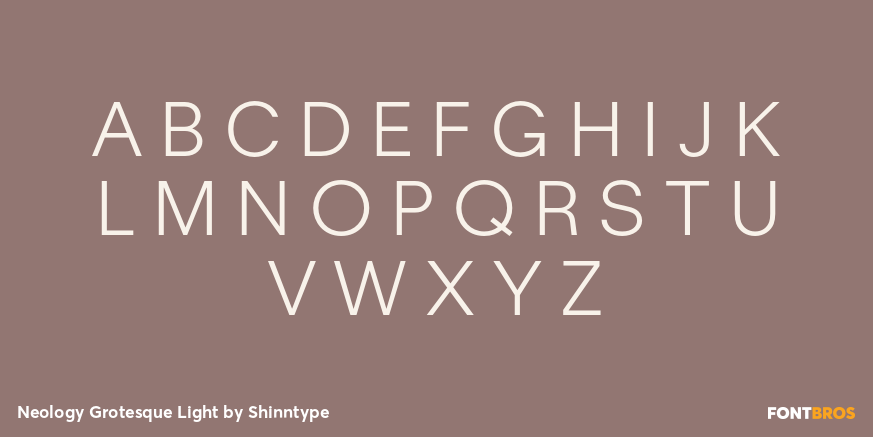 Neology Grotesque Light Font Poster #2