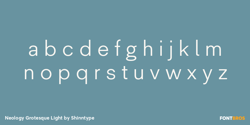 Neology Grotesque Light Font Poster #3