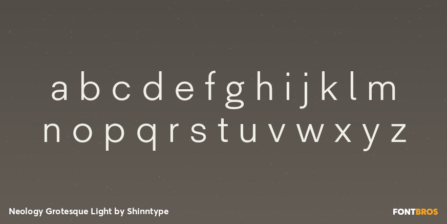 Neology Grotesque Light Font Poster #1