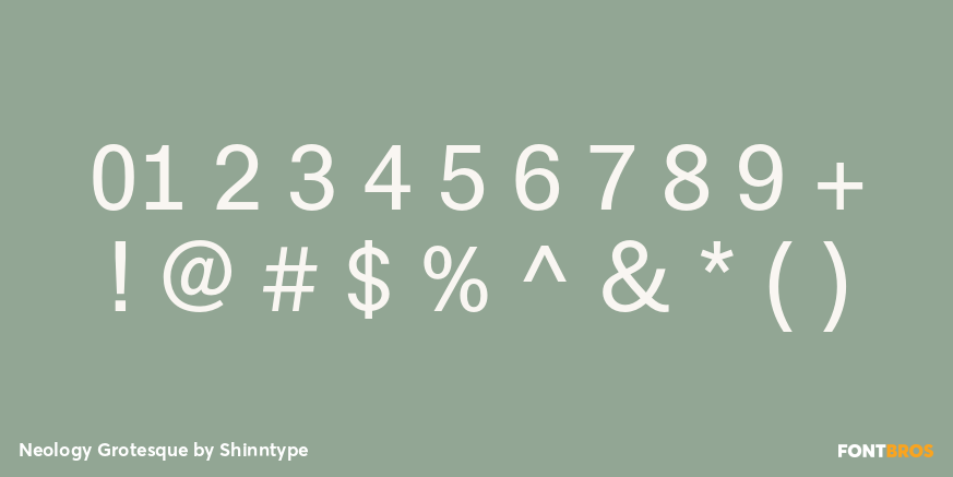 Neology Grotesque Font Poster #4