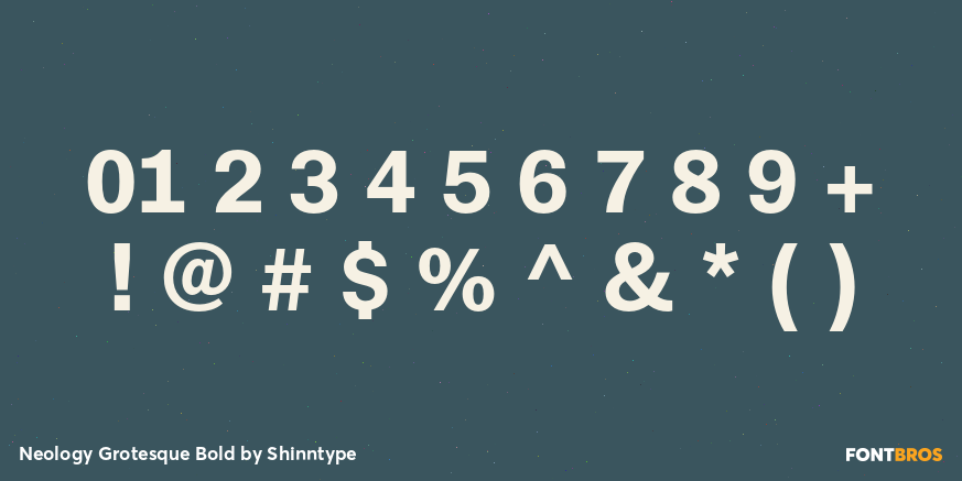 Neology Grotesque Bold Font Poster #1