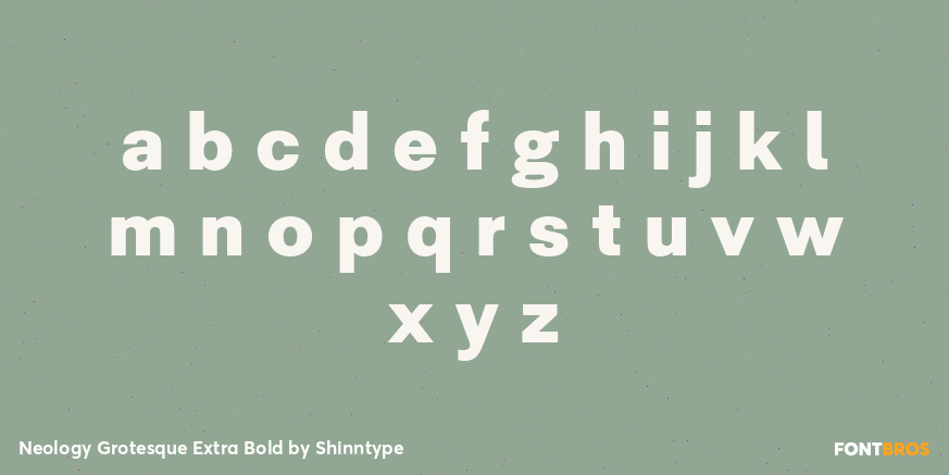 Neology Grotesque Extra Bold Font Poster #3