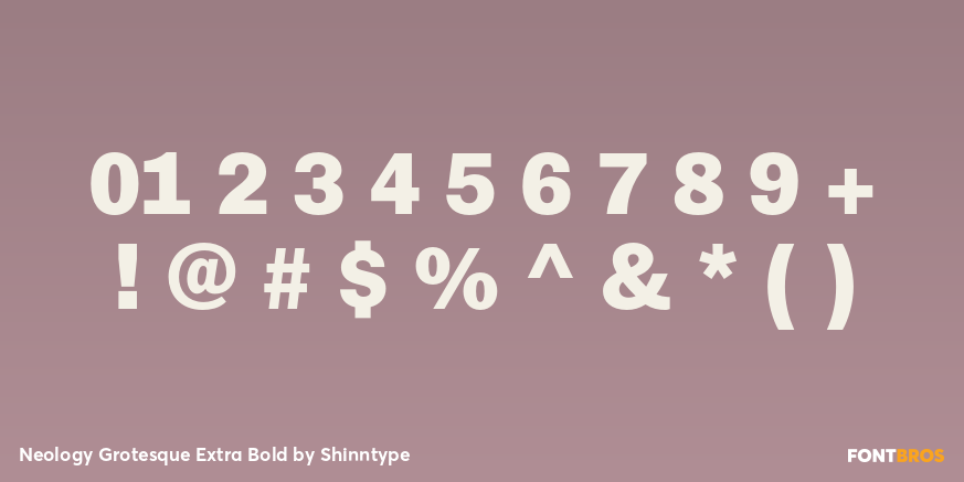 Neology Grotesque Extra Bold Font Poster #4