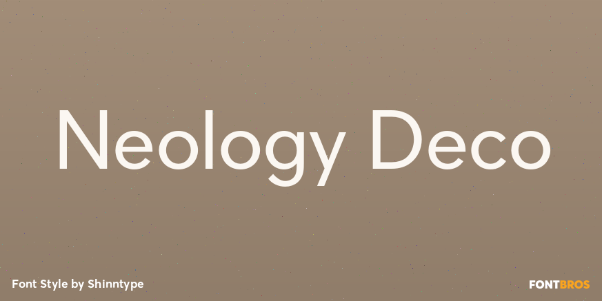 Neology Deco Font Poster #1
