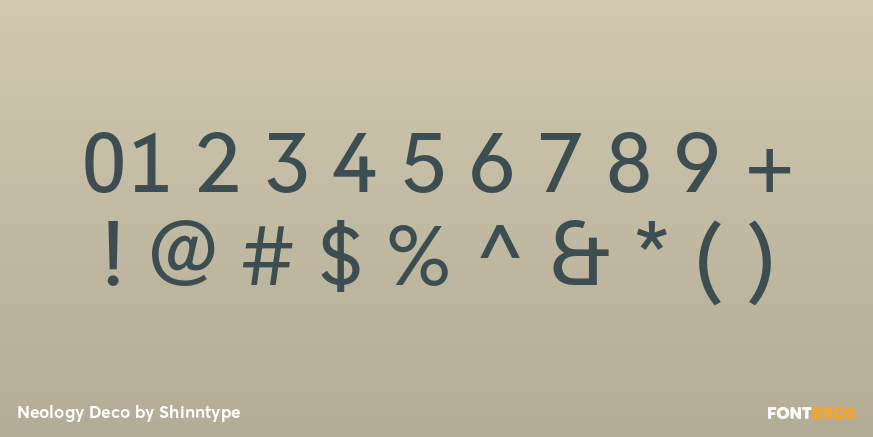 Neology Deco Font Poster #1