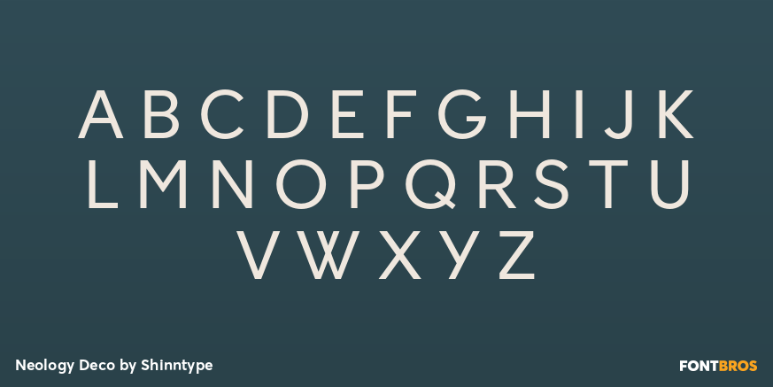 Neology Deco Font Poster #1