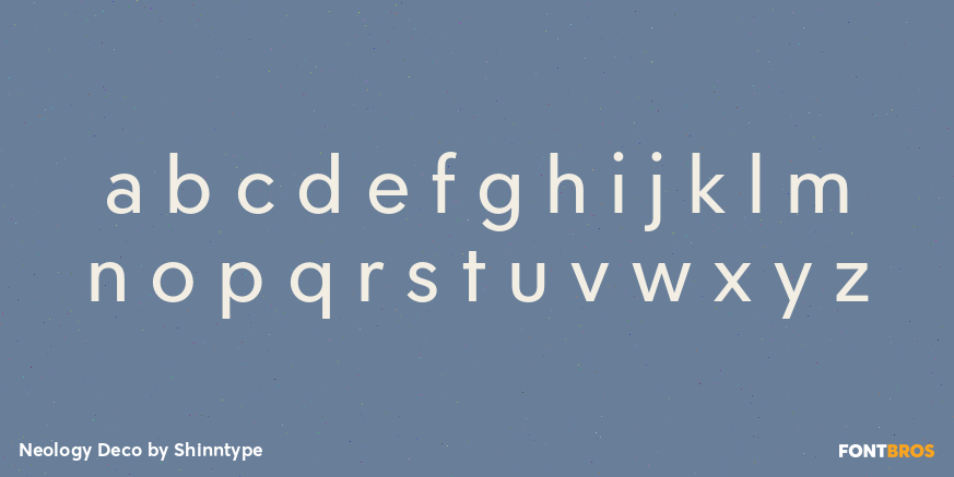 Neology Deco Font Poster #1