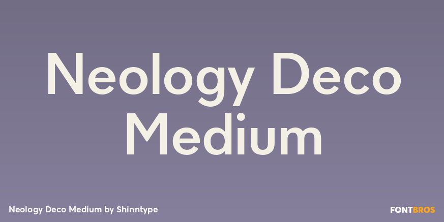 Neology Deco Medium Font Poster #1