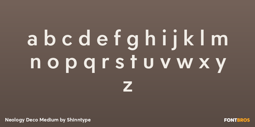 Neology Deco Medium Font Poster #3