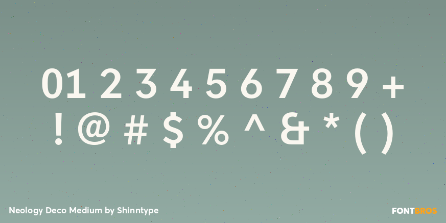 Neology Deco Medium Font Poster #4