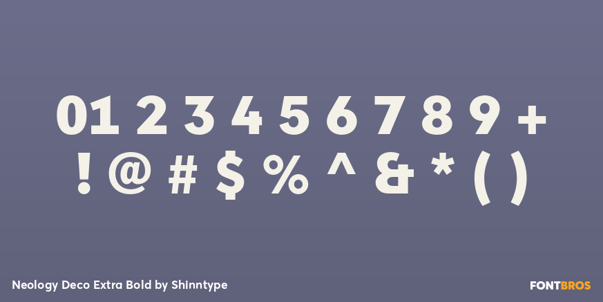 Neology Deco Extra Bold Font Poster #1