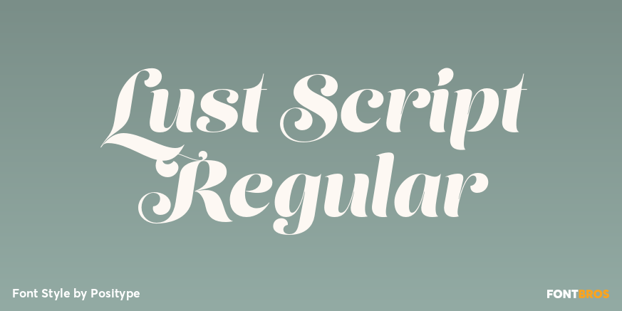 Lust Script Regular Font Poster #1