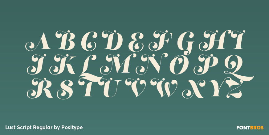 Lust Script Regular Font Poster #2