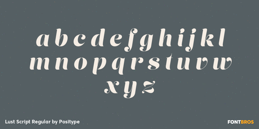 Lust Script Regular Font Poster #3