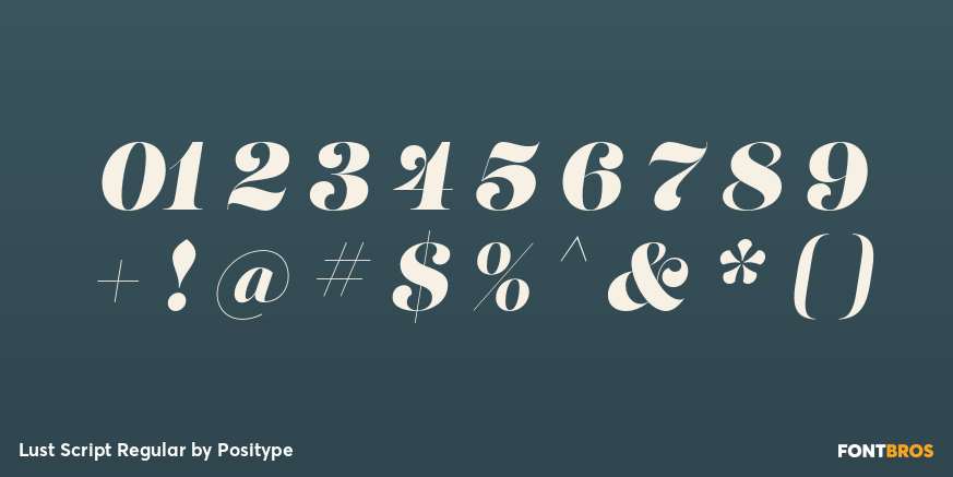 Lust Script Regular Font Poster #4