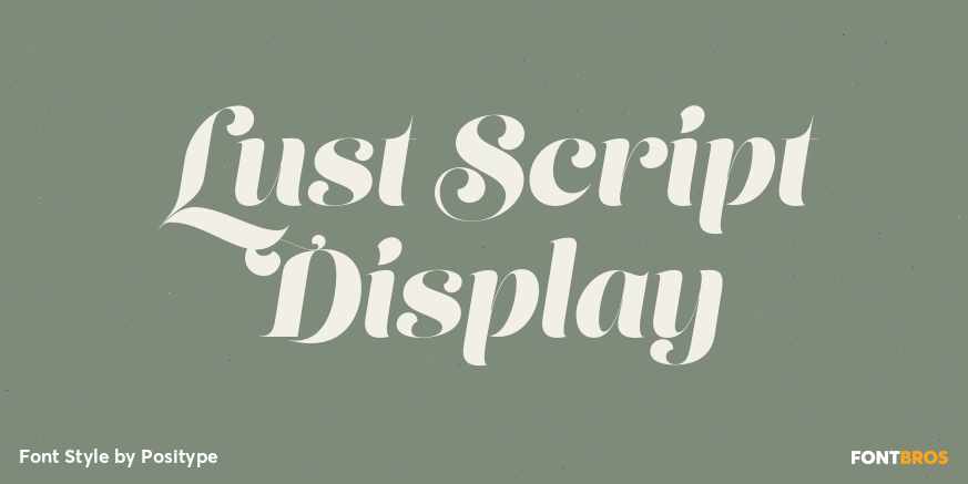 Lust Script Display Poster