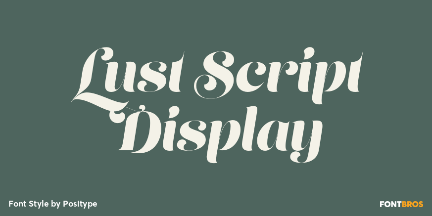Lust Script Display Poster
