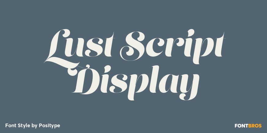 Lust Script Display Poster