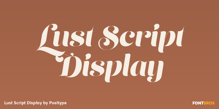 Lust Script Display Poster