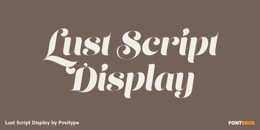Lust Script Display Poster