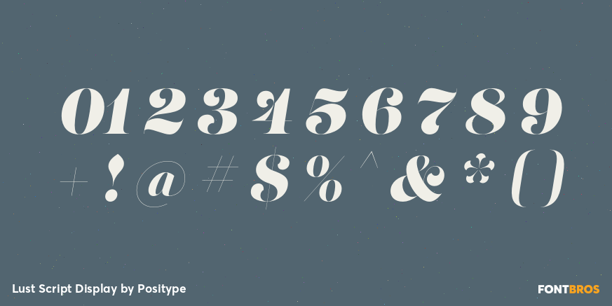 Lust Script Display Font Poster #4